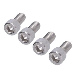 Walfront 4Pcs M10 Hex Bolt Hex Head Bolt Socket Cap Head Hex Socket Bolt ​A2 Stainless Steel 1.25mm Fine Pitch Machine Fastener Hardware Used in Engineering Industry and Construction (M10*20)