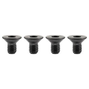 Titanium Ti M6x10 15 20 25 30 35 40 45mm Countersunk Flat Head Hex Socket Cap Screw Bolt Pack of 4 (M6x30mm, Black)