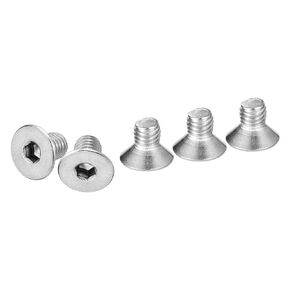 M3-0.5 x 10mm Flat Head Socket Cap Screws, 40 Pack 304 Stainless Steel Hex Socket Flat Head Screws, Full Thread, Countersunk Bolts