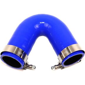 4-Ply Reinforced High Performance 2.5" ID 135 Degree Elbow Coupler Silicone Hose With SS304 T Bolt Clamp (2.5'', BLUE)