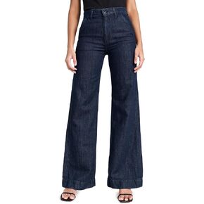 Women's Denim Trousers Indigo Linen