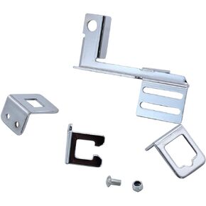 Chrome Steel Holly Throttle Cable Kickdown Bracket 9620 Compatible for Chevy SBC BBC