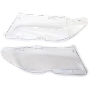 Headlight Lenses Plastic Covers SCITOO Pair of Clear Headlight Lens Headlamp Cover Fit For 2003-2006 For BMW 3-Series E46 2DR Car Headlight Headlamp Lens Clear Lens Cover in Kuwait