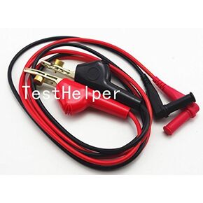 TL510 Alligator Clip Bed of Nails to 4mm Banana Plug Male Right Angle Silicone Test Lead,Multimeter Piercing Test Leads