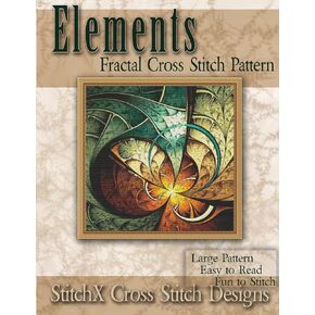 Elements Fractal Cross Stitch Pattern