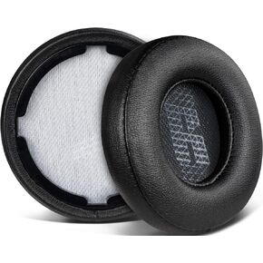 SOULWIT Replacement Ear Pads for JBL Live 400BT/Live 400 BT On-Ear Wireless Headphones, Live400 Earpads Cushions with Softer Protein Leather, Noise Isolation Foam - Black