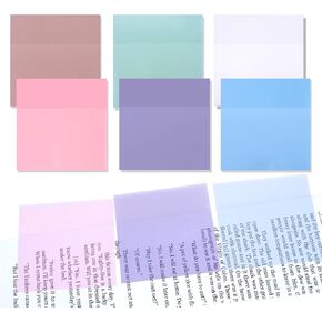 12 لوحة ملاحظات لاصقة شفافة، 600 قطعة 3x3 بوصة، ملاحظات لاصقة شفافة، انظر من خلال الملاحظات اللاصقة، مناسبة لكتب التعليقات التوضيحية، وعلامات الصفحات، والفهرس، ومستلزمات دراسة الكتاب المقدس (لون الحلوى) in Kuwait