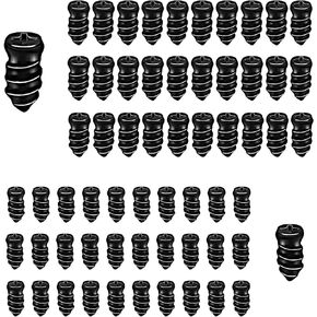 60 PCS Tire Repair Rubber Nail, Self-Service Vacuum Screw Tire Repair Plugs, Black Tire Plug Kit, Tire Repair Suitable for Car, Motorcycle, ATV, Jeep, Truck, Tractor Tire Puncture Repair(30 S+30 L)