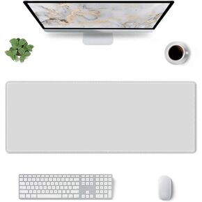 Orange Large Mouse Pad XL Extended Gaming Mousepad Extra Long Full Desk Mat with Stitched Edges Non Slip Rubber Base for Office Home Computer Desktop Keyboard 31.5 x 11.8 in
