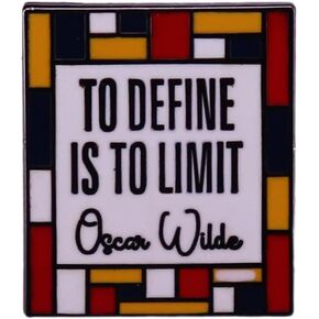 To Define Is To Limit Enamel Pin Oscar Wilde Famous Quotes Badge Brooch For Backpacks