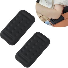 Pack-2 Car Arm Rest Elbow Pads, Car Elbow Memory Foam Pads, Comfortable Car Arm Rest Cushion, Universal Car Door Armrest Protective Pads, Suitable for Most Cars (Black)