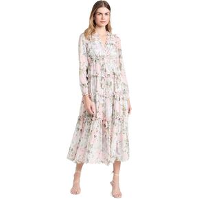 Needle & Thread Women's Rose Powder Chiffon Gown in Kuwait
