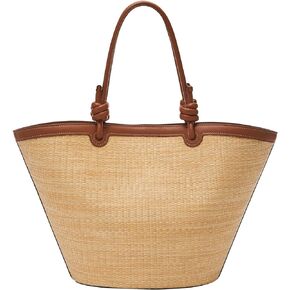 Fossil Straw Tote, Natural