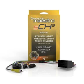 Idatalink Maestro HRN-SR-CH3 T-Harness for Select Chrysler, Dodge, Jeep, RAM Vehicles 2013+, Replace Factory Radio While retaining Steering Wheel Controls & use of amp (ADS-MSR Module Also Required)