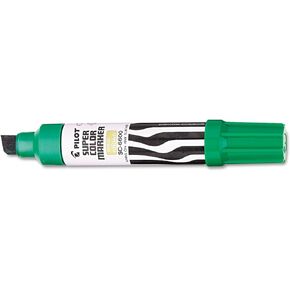 PILOT Jumbo Refillable Permanent Marker, Broad Chisel Tip, Green