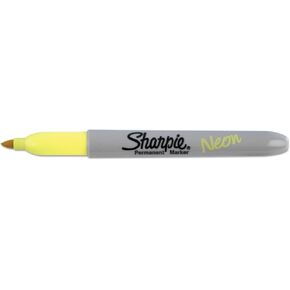 SHARPIE Neon Fine Point Permanent Marker, Open Stock, Yellow (1860445)