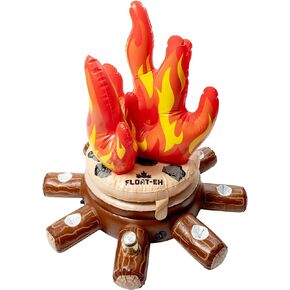 Float-Eh Inflatable Campfire Cooler - Floating Beverage Cooler is Durable and Floats 12-18 Drinks - Floaties Inspired by The North