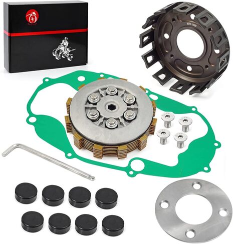 CNC Billet Clutch Basket & Complete Heavy Duty Clutch Kit Center Inner Hub Outer Pressure Plate For YAMAHA Banshee 350 YFZ 350 1987-2006 in Saudi Arabia