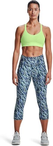بنطلون كابري حريمي من Under Armour مطبوع عليه HeatGear بحزام خصر غير قابل للانزلاق in Saudi Arabia