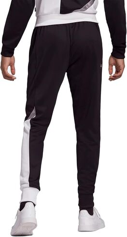 بنطال تريكو مدبب 3-Stripes للرجال من adidas (أسود/أبيض/أسود أساسي، XX-Large) in Saudi Arabia