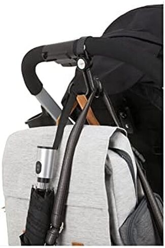 خطافات دوارة مزدوجة لعربة الأطفال من جود جير مكونة من قطعتين، ومحفظة وشماعة لحقيبة الحفاضات، باللون الأسود in Kuwait