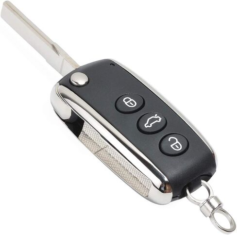 Flip Remote Key Shell Case Fob 3 Button for Bentley Continental GT GTC Mulsanne 2004-2016 P/N: KR55WK45032 (Empty Key Shell ONLY) in Saudi Arabia