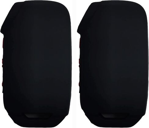 2pcs 5 Buttons Silicone Rubber Key Fob Cover Compatible with Kia 2022 2023 2024 Cadenza Forte Forte5 K5 NIRO Rio Seltos Sorento Soul Sportage Stinger Telluride (2pcs Black) in Saudi Arabia