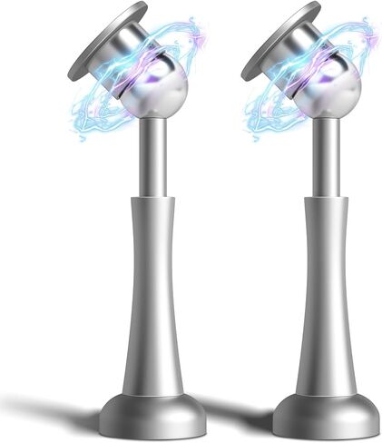 توقف باب مغناطيسي قوي، سدادات باب من الألومنيوم للجدار، حامل باب بتقنية امتصاص الصدمات الزنبركية لإبقاء الباب مفتوحًا، سدادة باب سوداء غير لامعة، مقاومة للصدأ in Kuwait