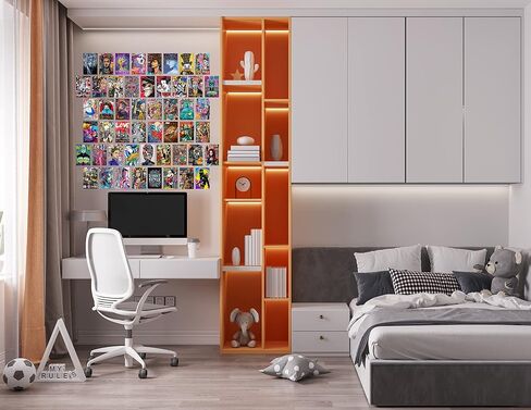LIYA 50PCS Banksy Wall Collage Kit,4x6 inch,Graffiti Street Art Set, Famous Artists Pop Art, Girls and Boys Room Decor, Graffiti Posters for Teen Boys Men Guys Room Dorm Bedroom Decor Wall Art Set in Saudi Arabia