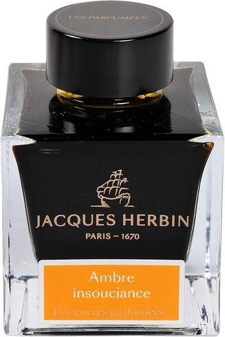 Jacques Herbin - المرجع 14709JT - حبر لأقلام الحبر وأقلام الكرة الدوارة - إلهام نوير - زجاجة 50 مل - حبر معطر in Kuwait