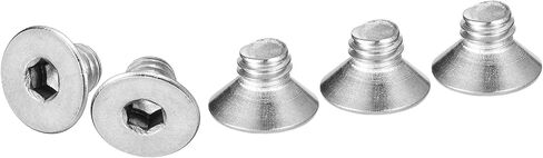 M3-0.5 x 10mm Flat Head Socket Cap Screws, 40 Pack 304 Stainless Steel Hex Socket Flat Head Screws, Full Thread, Countersunk Bolts in Kuwait