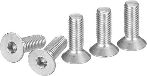 M3-0.5 x 10mm Flat Head Socket Cap Screws, 40 Pack 304 Stainless Steel Hex Socket Flat Head Screws, Full Thread, Countersunk Bolts in Kuwait
