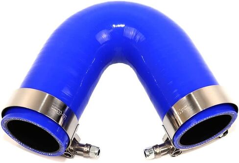 4-Ply Reinforced High Performance 2.5" ID 135 Degree Elbow Coupler Silicone Hose With SS304 T Bolt Clamp (2.5'', BLUE) in Kuwait