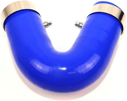 4-Ply Reinforced High Performance 2.5" ID 135 Degree Elbow Coupler Silicone Hose With SS304 T Bolt Clamp (2.5'', BLUE) in Kuwait
