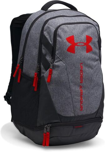 حقيبة ظهر Under Armour Hustle 3.0، جرافيت متوسط ​​الحرارة (042)/أسود، مقاس واحد يناسب الجميع in Kuwait