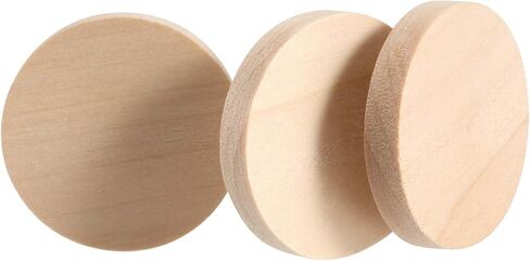 SENJEUN 100 Pack 2 Inch Round Wood Coins, Wood Cutout Circles Chips, Natural Wooden Coins Unfinished Small Blank Tokens Wood Discs for Arts Supplies, Hand Crafts, DIY Projects in Saudi Arabia