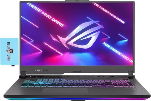 ASUS ROG Strix G17 17.3" IPS-Level 240Hz QHD Gaming Laptop (AMD Ryzen 9 7945HX, 32GB DDR5 RAM, 1TB SSD, RTX 4070 8GB, RGB Backlit KB, WiFi 6, BT 5.2, RJ-45, Win 10 Pro) w/DKZ USB Hub in Saudi Arabia