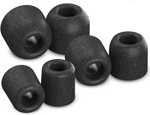 سماعات أذن من إسفنج الذاكرة لعزل الضوضاء وعزل الضوضاء من أجل Sennheiser HD1 Momentum MIE2، IE 800 S، CX 3.00، 5.00 و7.00BT، أطراف وسائد أذن بديلة ممتازة، ملاءمة آمنة مريحة، S/M/L، 3 أزواج in Kuwait