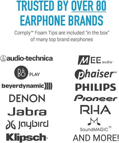 Comply Isolation Noise Cancelling Memory Foam Earphone Tips for Sennheiser HD1 Momentum MIE2, IE 800 S, CX 3.00, 5.00 and 7.00BT, Premium Replacement Earbud Tips, Comfortable Secure Fit, S/M/L,3 Pairs in Saudi Arabia