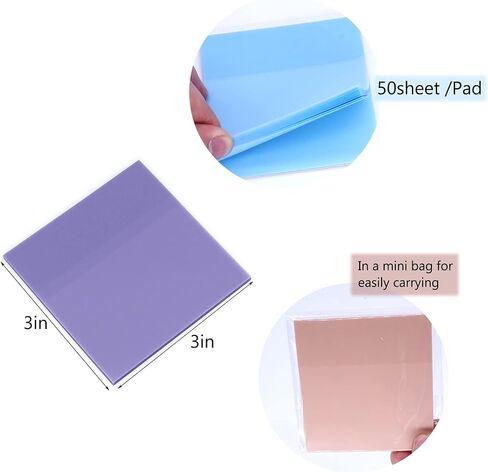 12 لوحة ملاحظات لاصقة شفافة، 600 قطعة 3x3 بوصة، ملاحظات لاصقة شفافة، انظر من خلال الملاحظات اللاصقة، مناسبة لكتب التعليقات التوضيحية، وعلامات الصفحات، والفهرس، ومستلزمات دراسة الكتاب المقدس (لون الحلوى) in Kuwait