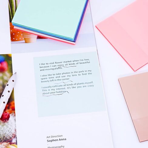 12 لوحة ملاحظات لاصقة شفافة، 600 قطعة 3x3 بوصة، ملاحظات لاصقة شفافة، انظر من خلال الملاحظات اللاصقة، مناسبة لكتب التعليقات التوضيحية، وعلامات الصفحات، والفهرس، ومستلزمات دراسة الكتاب المقدس (لون الحلوى) in Kuwait