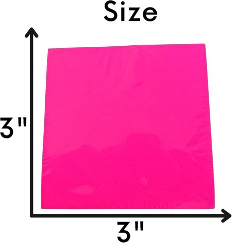 (8 Pack) 800 Sheets of Sticky Notes 3x3, Colored Sticky Notes, Sticky Note Pads, Stickey Notes Bulk, Sticky Pad, Colorful Sticky Notes Pack, Stickies in Saudi Arabia