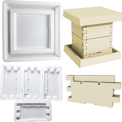 Beehive Cement Mold, 17.7 * 17.7 Inches Concrete Mold Beehive box, DIY Cement Beehive Mold for Beekeepers (45) in Saudi Arabia