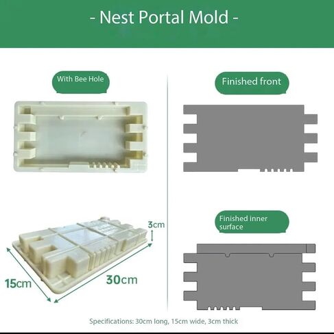 Beehive Cement Mold, 17.7 * 17.7 Inches Concrete Mold Beehive box, DIY Cement Beehive Mold for Beekeepers (45) in Saudi Arabia