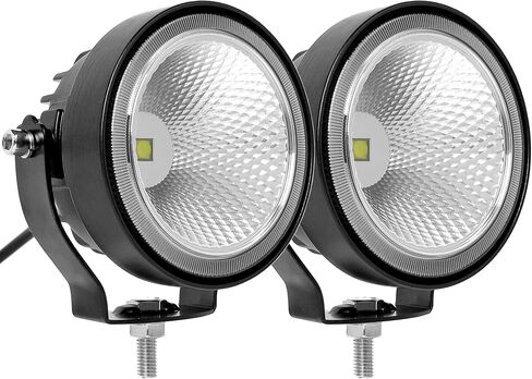 3 Inch Yellow Flood Beam Fog Driving Lamps 4x4 Offroad Work Lights Led Pod Lights Bumper Headlight for Offroader, Trucks, Car, ATV, SUV Fog Light (Pack of 2)… in Saudi Arabia