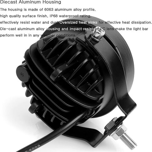 3 Inch Yellow Flood Beam Fog Driving Lamps 4x4 Offroad Work Lights Led Pod Lights Bumper Headlight for Offroader, Trucks, Car, ATV, SUV Fog Light (Pack of 2)… in Saudi Arabia