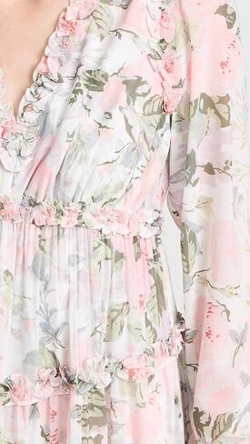 ثوب نسائي من الشيفون ذو اللون الوردي من Needle & Thread in Kuwait