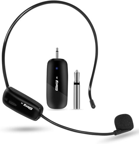 ميكروفون لاسلكي UHF سماعة رأس لاسلكية نظام ميكروفون ميكروفون قابل لإعادة الشحن وجهاز استقبال لاسلكي لمضخم الصوت ونظام PA والمعلم والمرشدين السياحيين والمدربين in Kuwait