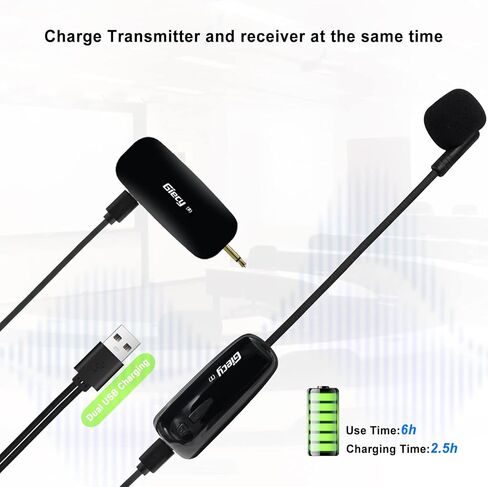 ميكروفون لاسلكي UHF سماعة رأس لاسلكية نظام ميكروفون ميكروفون قابل لإعادة الشحن وجهاز استقبال لاسلكي لمضخم الصوت ونظام PA والمعلم والمرشدين السياحيين والمدربين in Kuwait