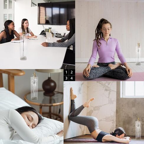 حامل بخور للعصي، بخور سلم لطيف - حامل عصا مع مبخرة زجاجية لامتصاص الرماد خالية من الفوضى لديكور المنزل واليوجا والمنتجعات الصحية (السلم) in Kuwait